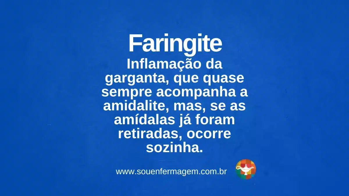 Faringite - termo técnico de enfermagem