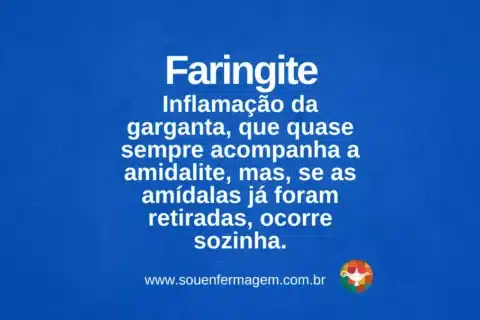 Faringite - termo técnico de enfermagem
