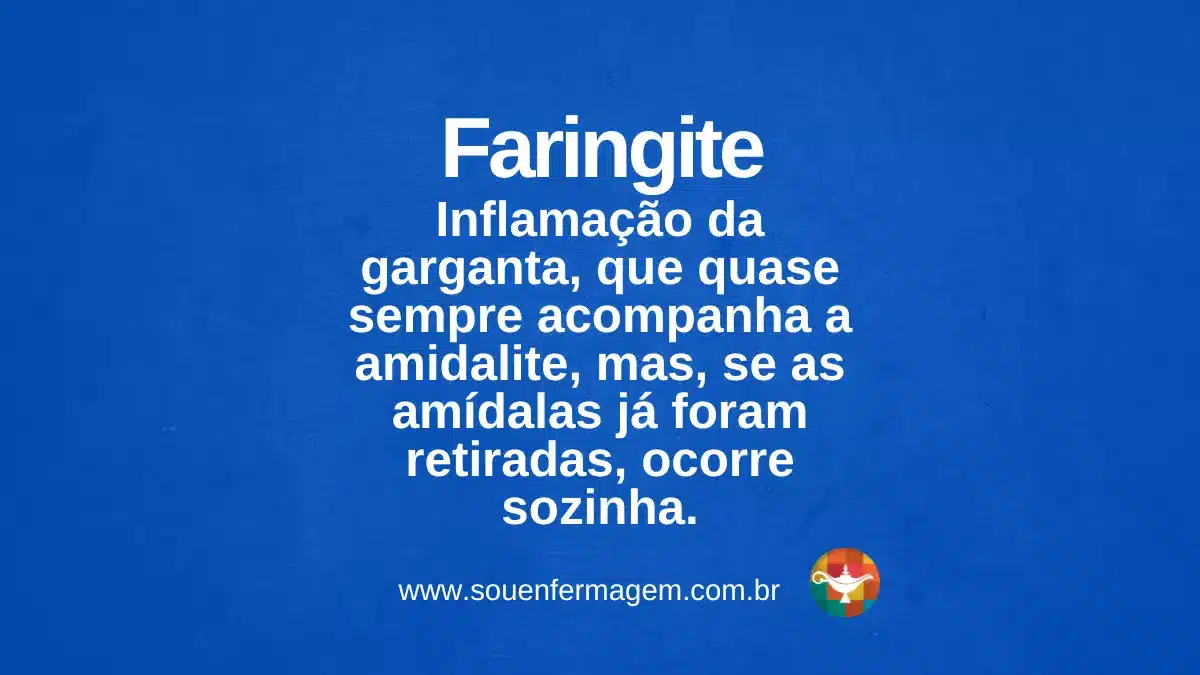 Faringite - termo técnico de enfermagem