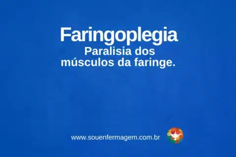 Faringoplegia - termo técnico de enfermagem