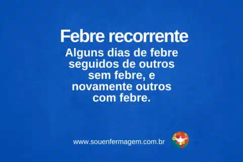 Febre-recorrente - termo técnico de enfermagem