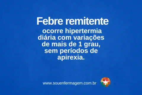 Febre-remitente - termo técnico de enfermagem