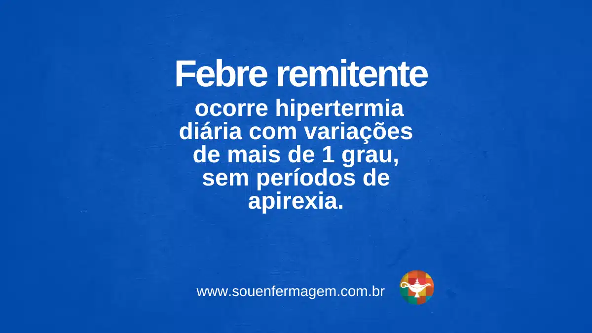 Febre-remitente - termo técnico de enfermagem