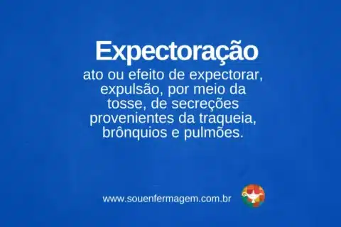 expectoração - termo técnico de enfermagem