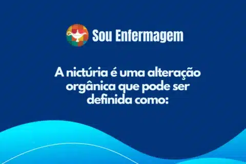 A nictúria é uma alteração orgânica que pode ser definida como