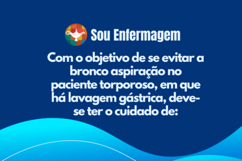 Com o objetivo de se evitar a bronco aspiração no paciente torporoso, em que há lavagem gástrica, deve-se ter o cuidado de: