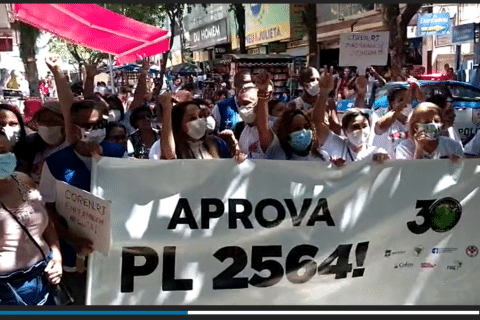 A manifestação conjunta do Coren-RJ e Sindsprev