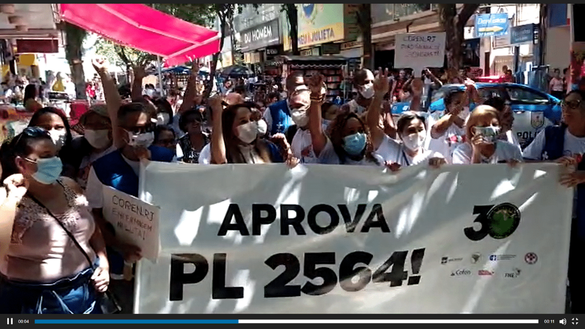 A manifestação conjunta do Coren-RJ e Sindsprev