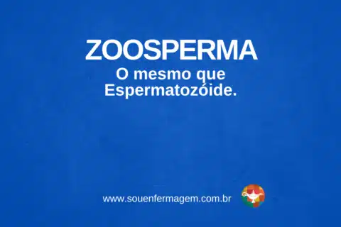 ZOOSPERMA O mesmo que Espermatozoide.
