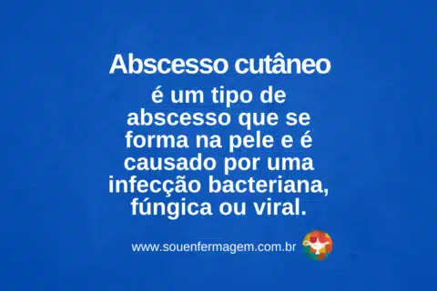 Abscesso cutâneo - Letra A