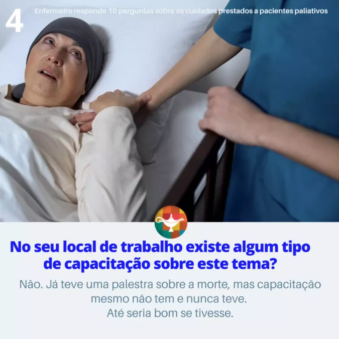 4 - No seu local de trabalho existe algum tipo de capacitação sobre este tema?