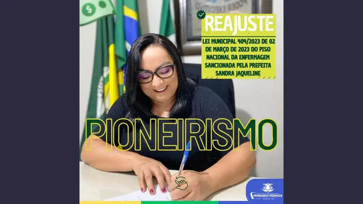 Prefeita em Rio Grande do Norte sanciona Lei do Piso da Enfermagem