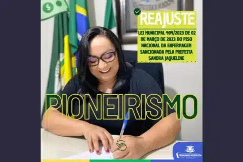 Prefeita em Rio Grande do Norte sanciona Lei do Piso da Enfermagem