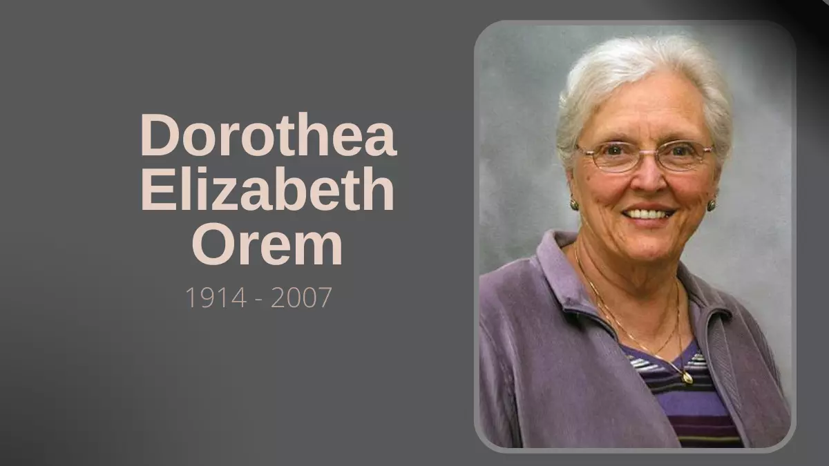 Dorothea Elizabeth Orem - Enfermeira
