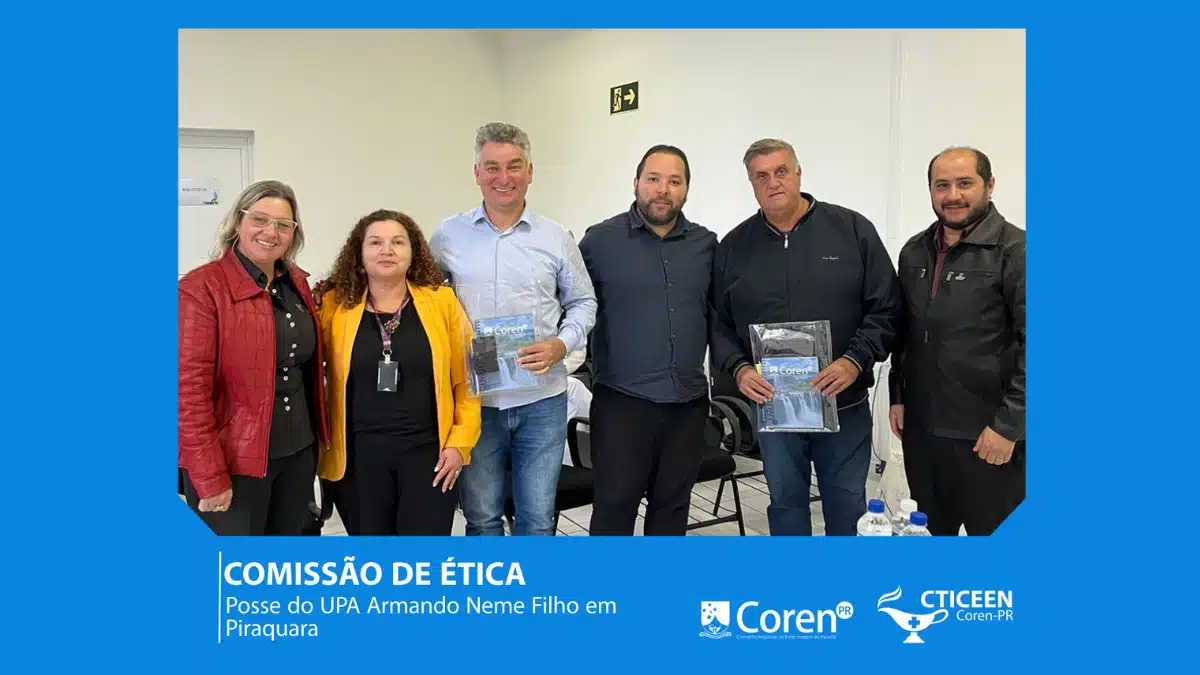 Coren PR dá posse à Comissão de Ética da UPA Armando Neme Filho