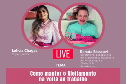 Enfermeiras discutem sobre aleitamento na volta ao trabalho em live do IBSENF