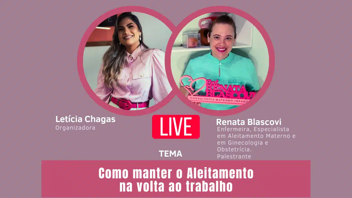 Enfermeiras discutem sobre aleitamento na volta ao trabalho em live do IBSENF