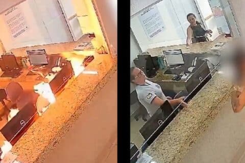 Mulher incendeia recepção de Hospital em Minas Gerais após perder filho