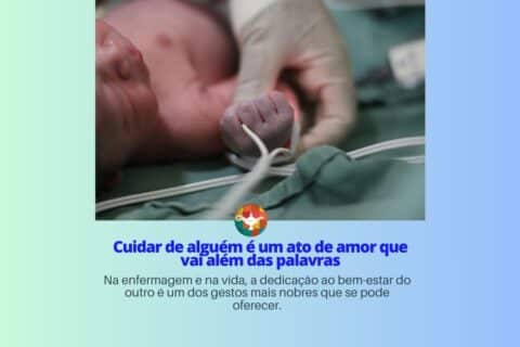 Cuidar de alguém é um ato de amor que vai além das palavras