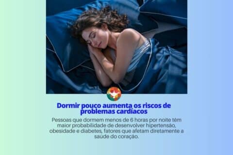 Dormir pouco aumenta os riscos de problemas cardíacos