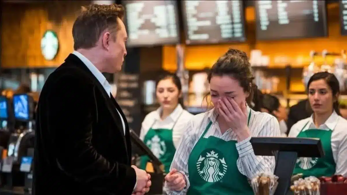 É verdade que Elon Musk ajudou uma funcionária do Starbucks em Austin, Texas?