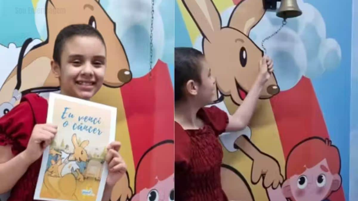 Jovem vence câncer e inspira com celebração no hospital
