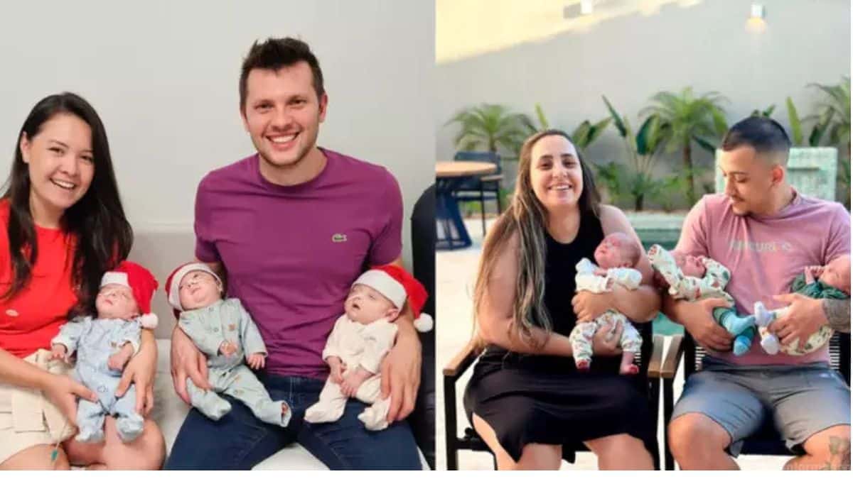 Dois casos raros de trigêmeos por gestação natural são registrados em hospital no RS