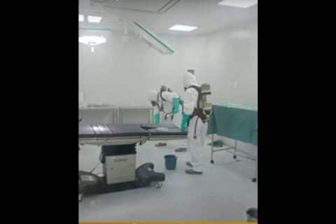 Vazamento de substância química em hospital de Indaial é controlado sem riscos à população