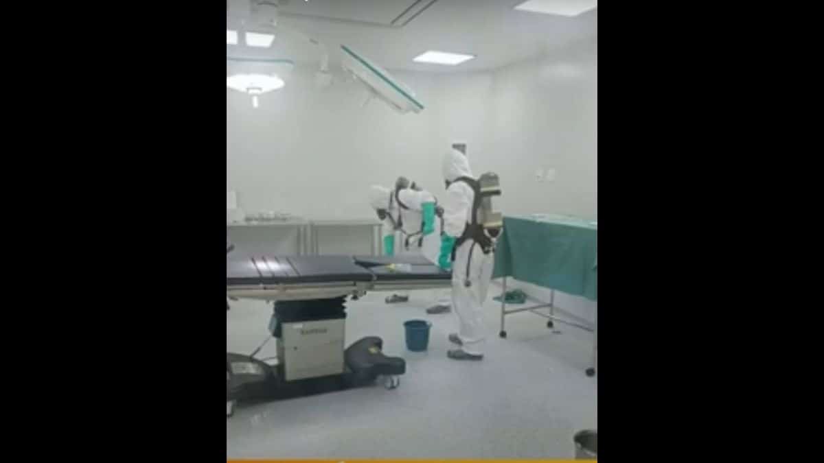 Vazamento de substância química em hospital de Indaial é controlado sem riscos à população