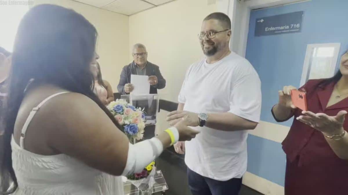 Casamento inesperado noiva internada dois dias antes da cerimônia diz “sim” no hospital e emociona equipe de enfermagem