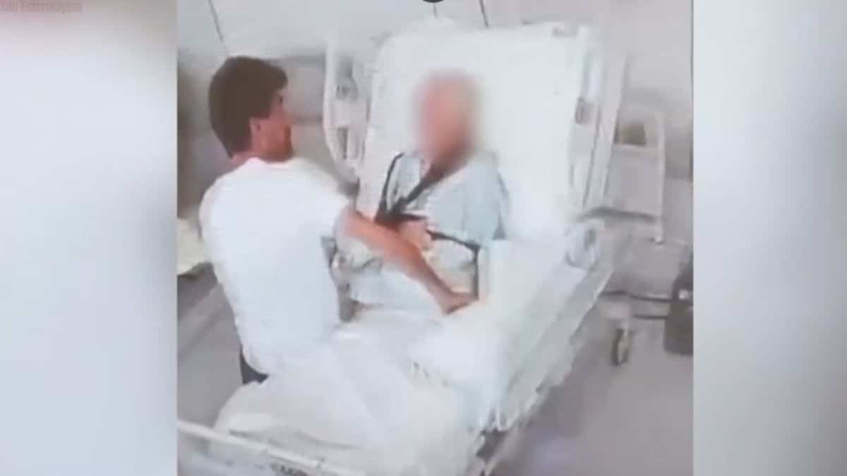 Homem é flagrado agredindo a própria mãe de 95 anos dentro de hospital em São Paulo