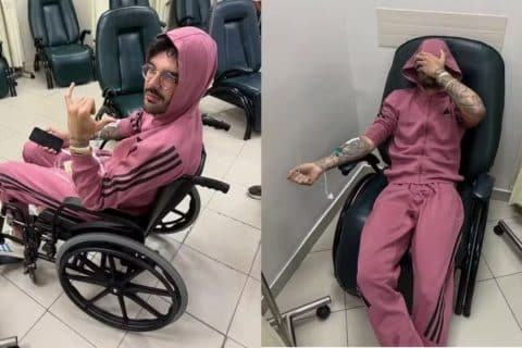 Luan Pereira passa por sufoco e é internado por causa de pedra nos rins