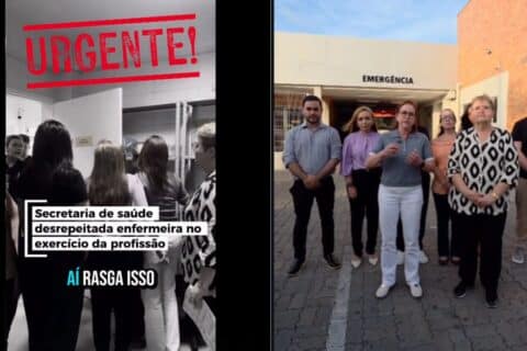 Secretária de Saúde expulsa enfermeira durante fiscalização no Hospital Frotinha da Messejana e rasga documentos oficiais