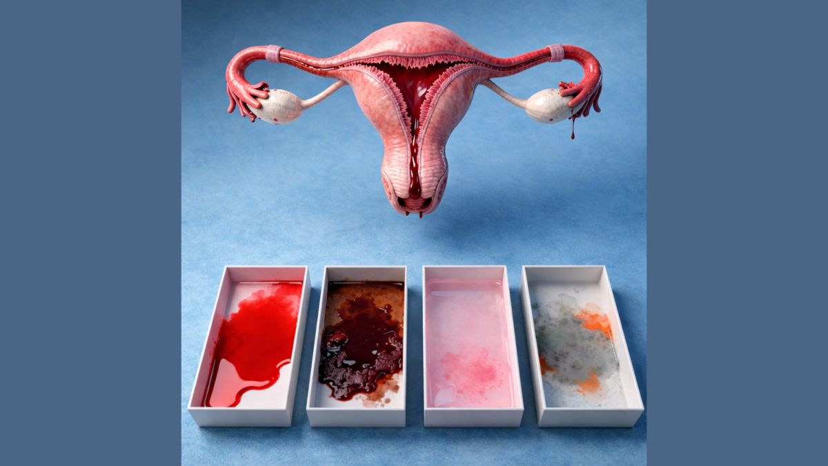 Cores da Menstruação o que o seu sangue revela sobre a sua saúde 🩸🎨