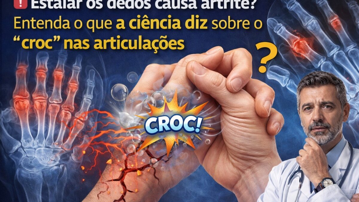 Estalar os dedos causa artrite Entenda o que a ciência diz sobre o “croc” nas articulações