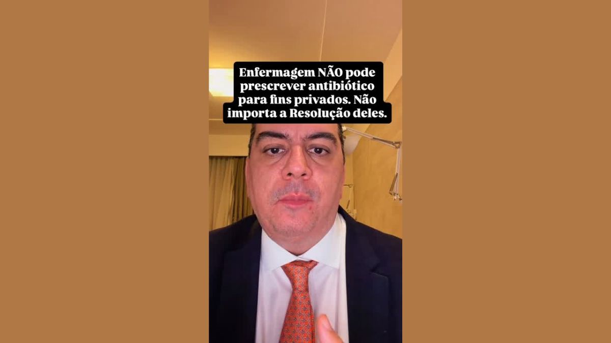 Médico critica a nova Resolução do Conselho Federal de Enfermagem (Cofen)