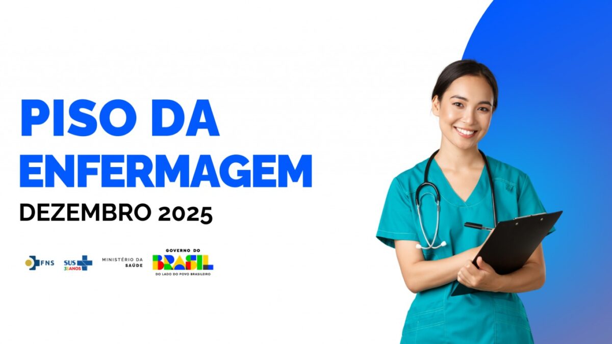 Ministério da Saúde publica portaria com valores da parcela de dezembro do Piso Salarial da Enfermagem