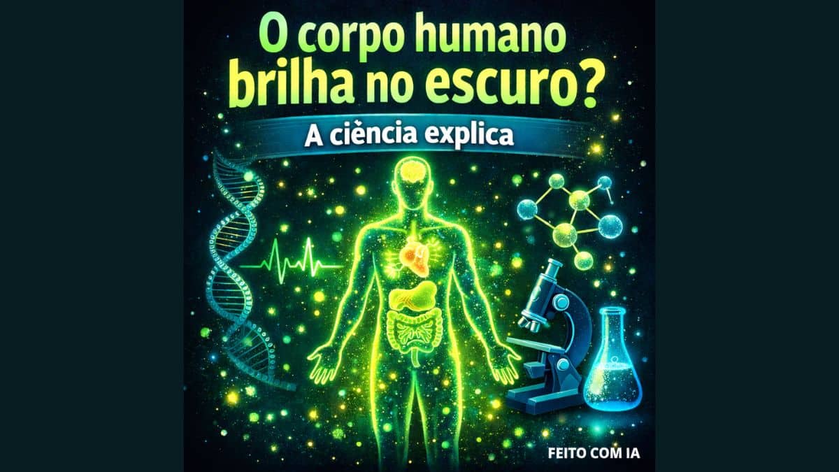 O corpo humano brilha no escuro? A ciência explica