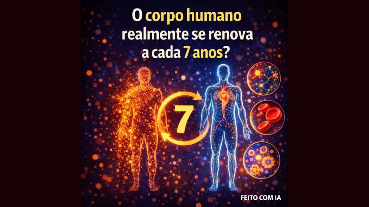 O corpo humano realmente se renova a cada 7 anos?