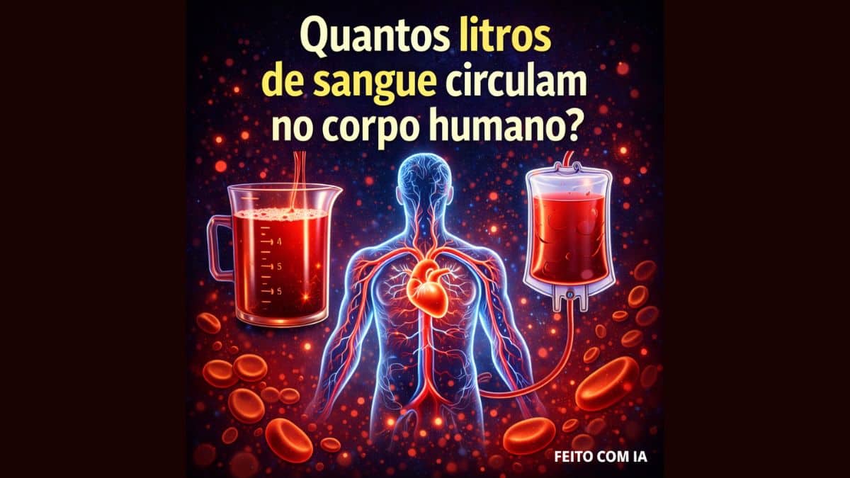 Quantos litros de sangue circulam no corpo humano? - Sou Enfermagem