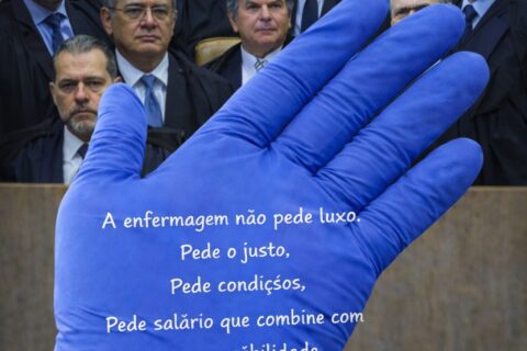 A enfermagem não pede luxo. Pede o justo. Pede condições. Pede salário que combine com a responsabilidade