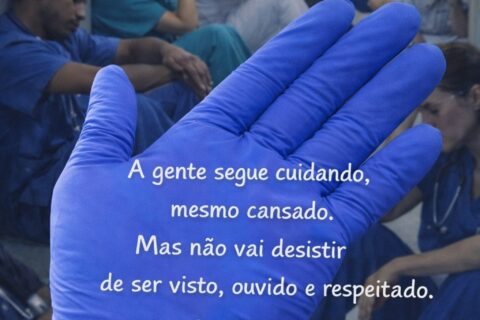 A gente segue cuidando, mesmo cansado. Mas não vai desistir de ser visto, ouvido e respeitado