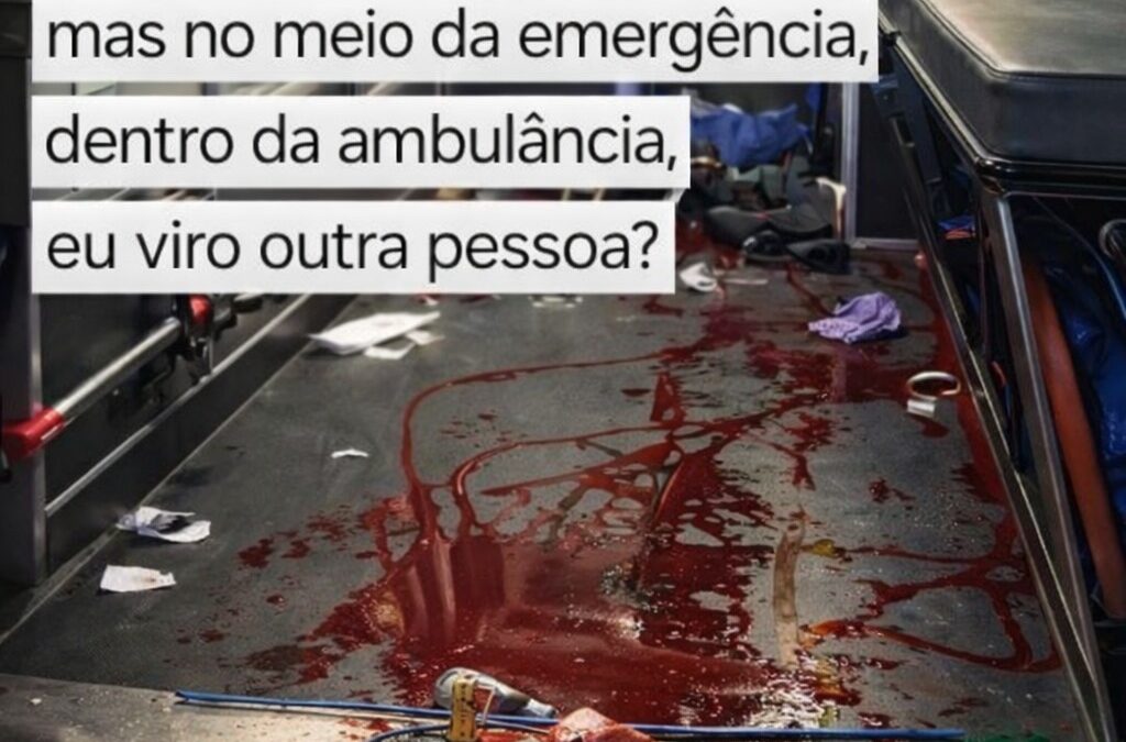 Como eu explico que barulho e gente me esgotam… mas no meio da emergência, dentro da ambulância, eu viro outra pessoa