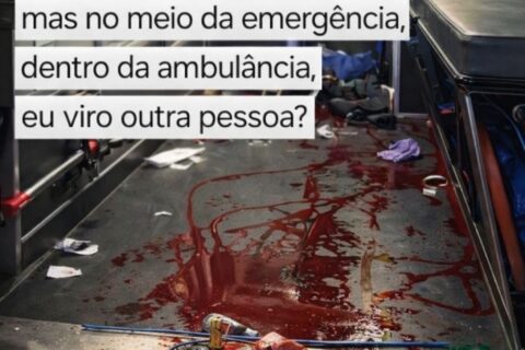 Como eu explico que barulho e gente me esgotam… mas no meio da emergência, dentro da ambulância, eu viro outra pessoa