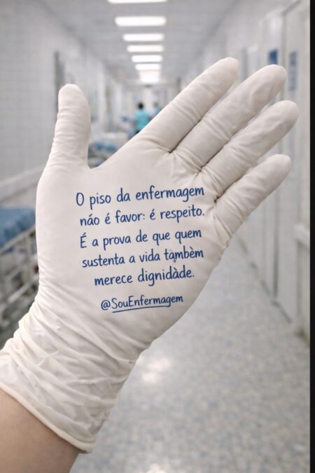 O piso da enfermagem não é favor é respeito
