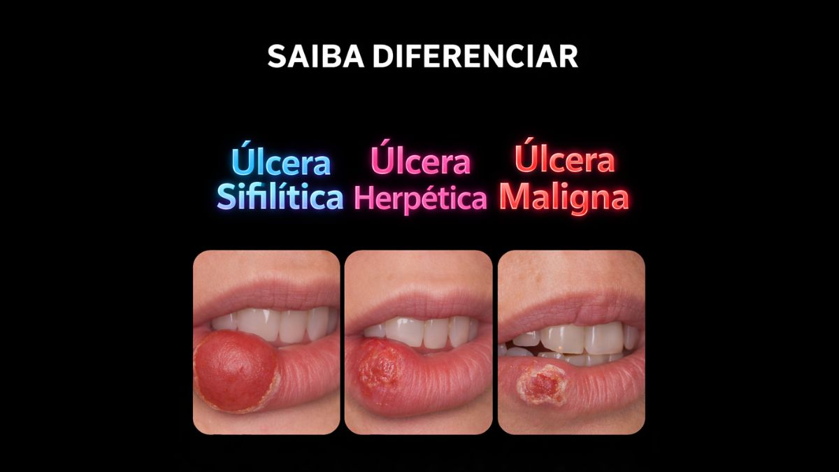 Saiba diferenciar úlcera sifilítica, úlcera herpética e úlcera maligna