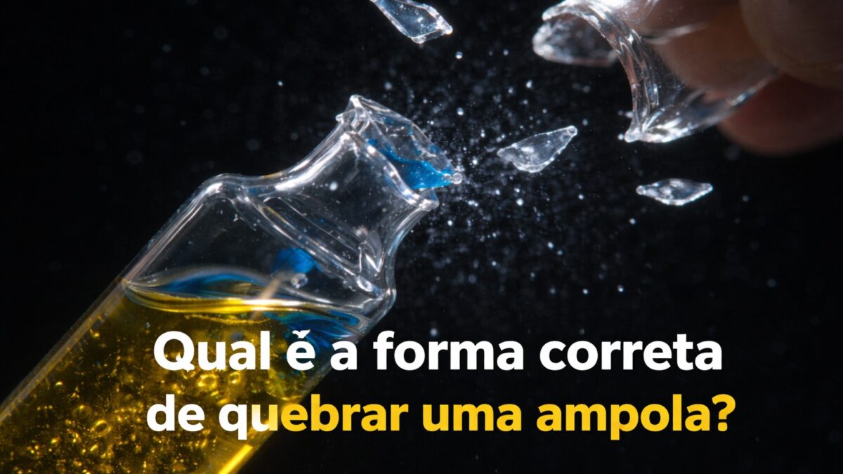 Você tem certeza que está quebrando ampola do jeito certo