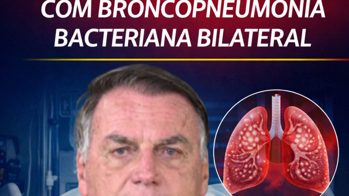 Bolsonaro é internado na UTI em Brasília com broncopneumonia bacteriana bilateral