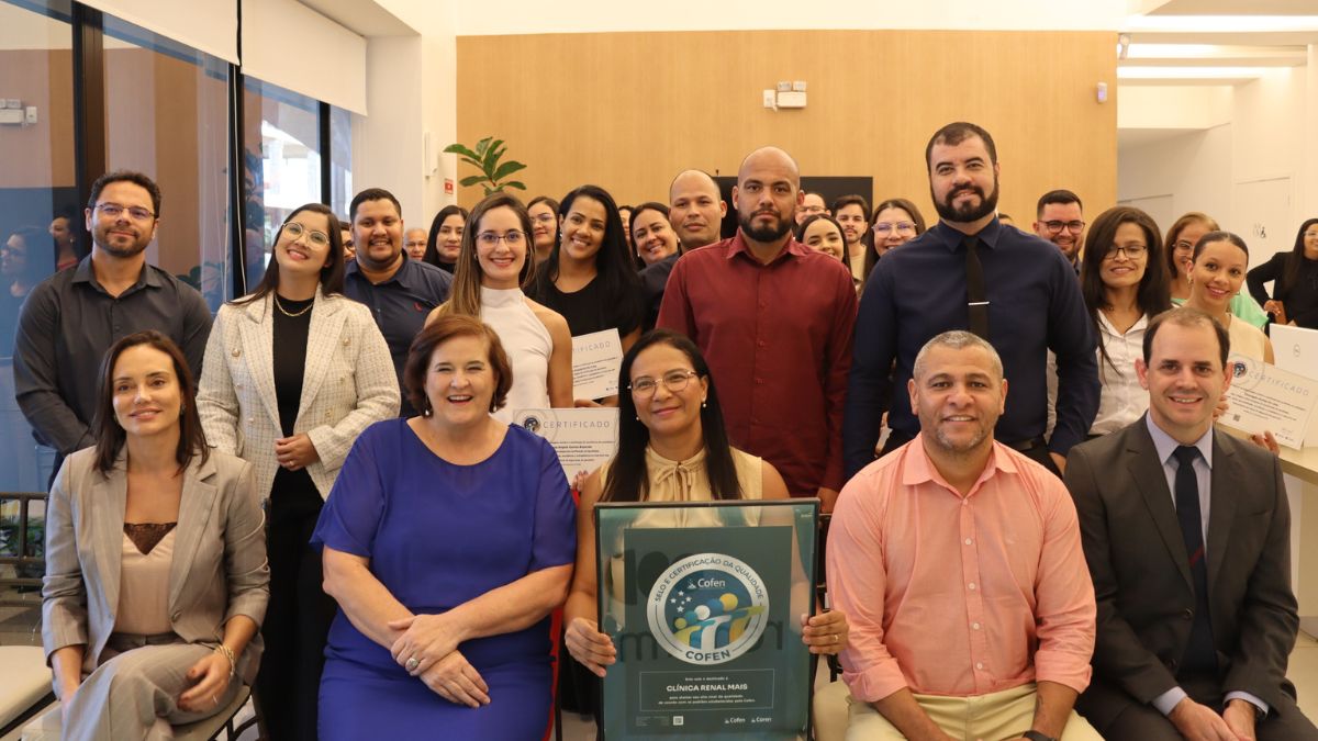 Clínica Renal Mais conquista Selo Qualidade Cofen