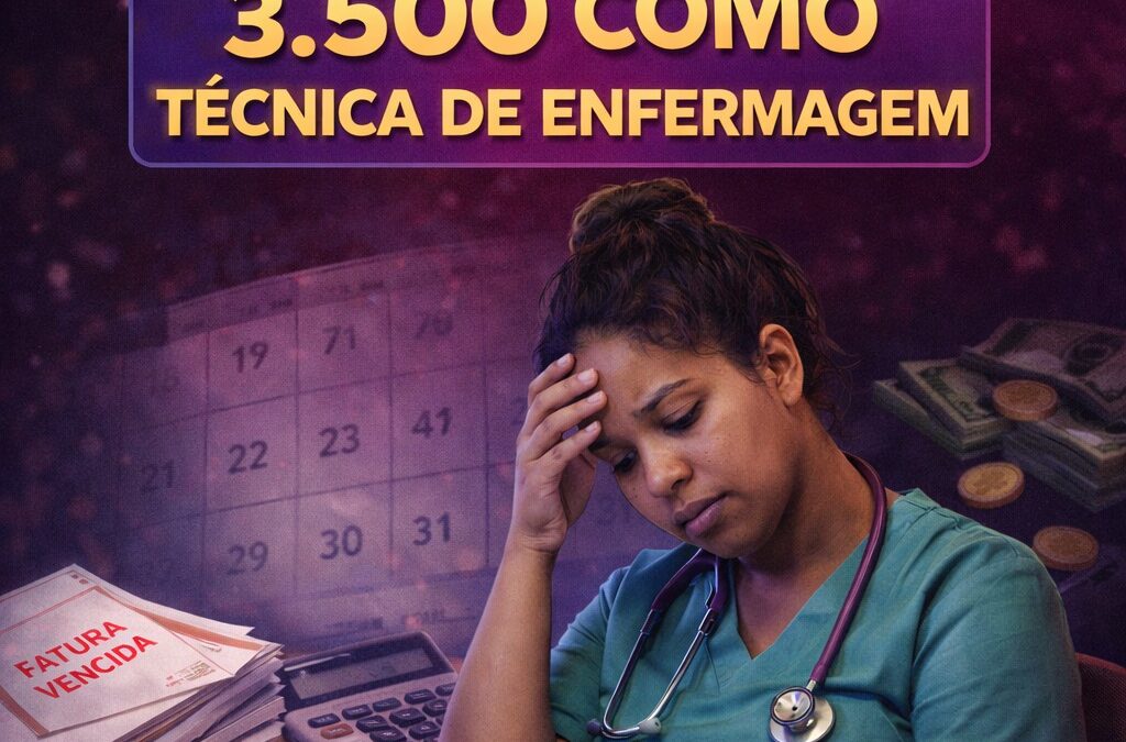 FAZ 3 MESES QUE MARIA NÃO CONSEGUE PAGAR TODAS AS CONTAS GANHANDO 3.500 COMO TÉCNICA DE ENFERMAGEM